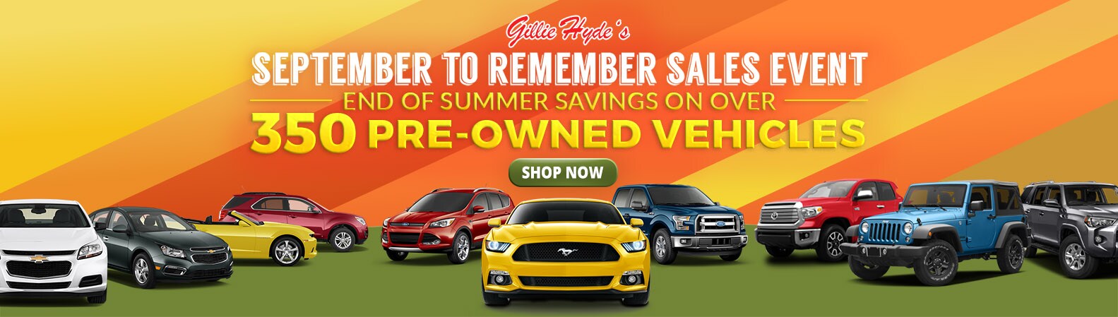 September to Remember Sales Event
